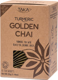 TAKA TURMERIC Golden Chai Tea Sachets Turmeric & Coconut Tea Blend