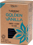 TAKA TURMERIC Golden Vanilla Tea Sachets Turmeric & Coconut Tea Blend