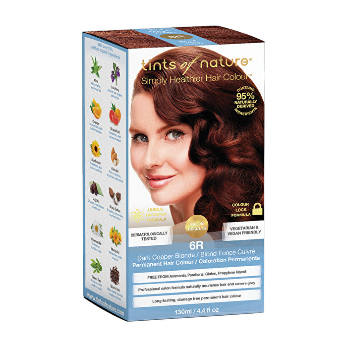 Tints of Nature Permanent Hair Colour Dark Copper Blonde 6R