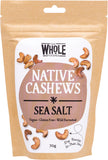 THE WHOLE FOODIES Native Cashews Sea Salt