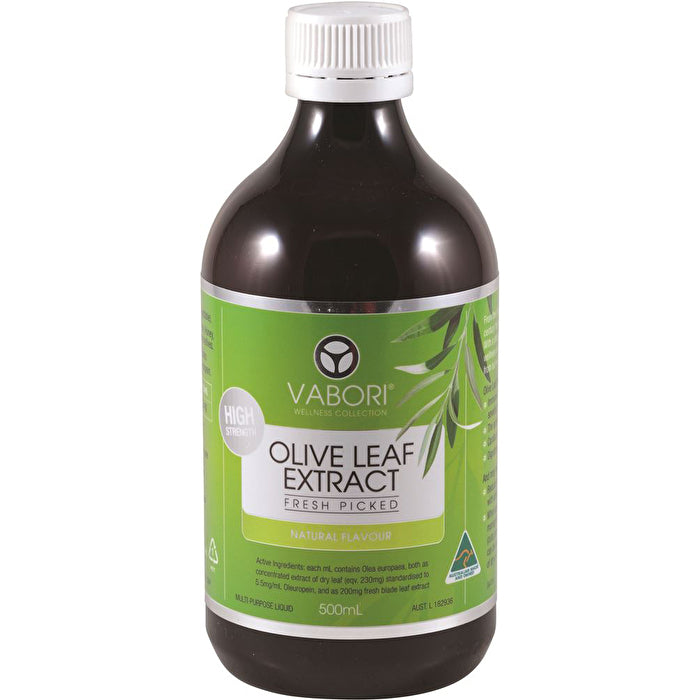 Vabori Olive Leaf Extract (Fresh Picked) Natural 500ml