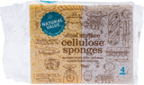 NATURAL VALUE Dual Surface Cellulose Sponges 4 Pack