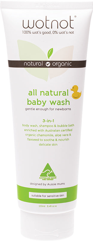 WOTNOT Baby Wash With Organic Sweet Orange Oil
