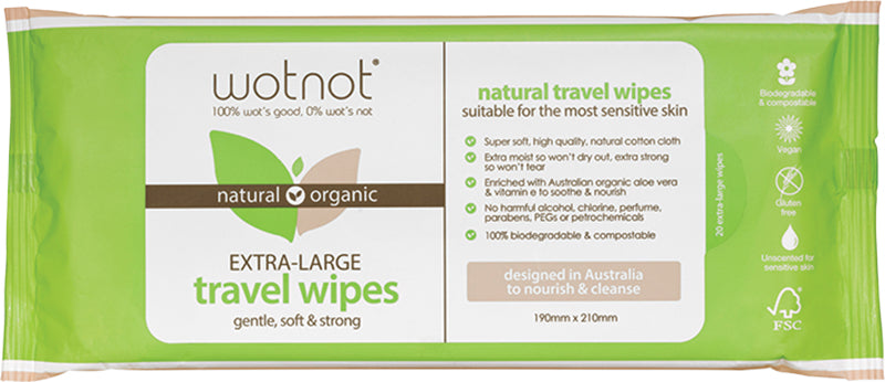 WOTNOT Travel Wipes - Alcohol Free Refill