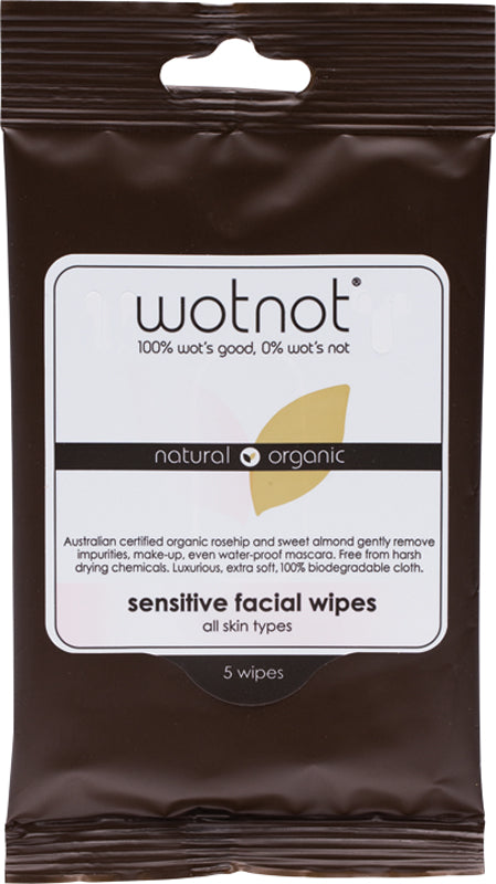 WOTNOT Sensitive Facial Wipes All Skin Types