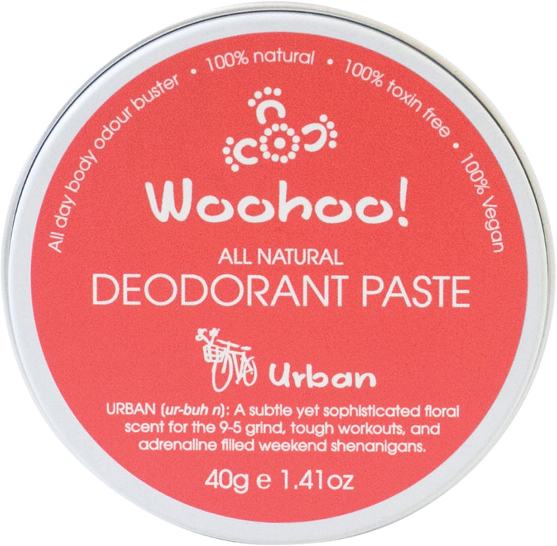 WOOHOO BODY Travel Deodorant Paste (Tin) Urban