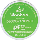 WOOHOO BODY Travel Deodorant Paste (Tin) Wild - Extra Strength