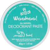 WOOHOO BODY Travel Deodorant Paste (Tin) Surf