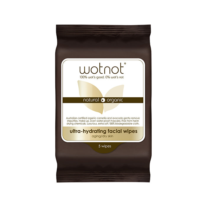 Wotnot Facial Wipes Ultra-Hydrating (Aging/Dry Skin) x 5 Pack