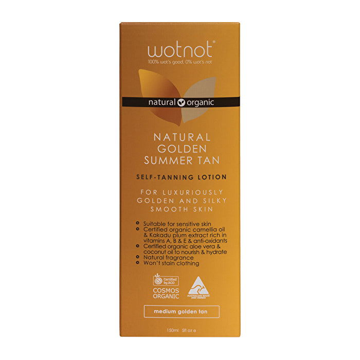 Wotnot Natural Self Tan Lotion (Medium Golden Tan) 150ml